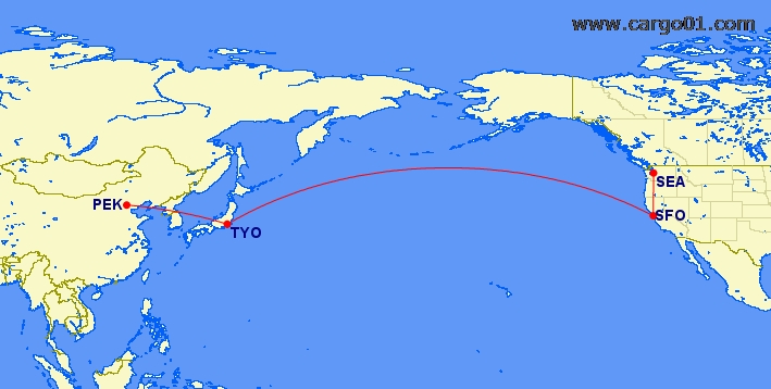PEK-TYO-SFO,SFO-SEA航空線示意圖.png